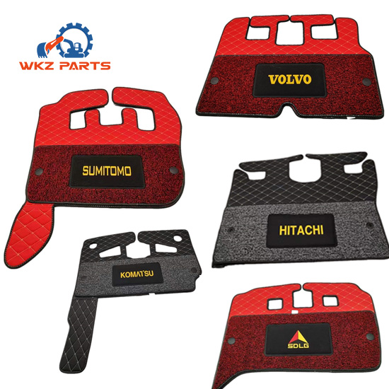 Excavator Cab Floor Mat Hyundai Caterpillar Komatsu Volvo Rubber Cabin Mats Carpet